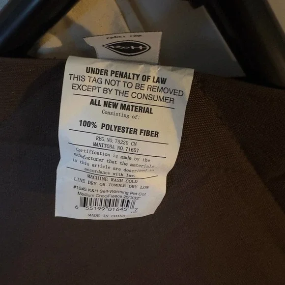 K&H Dog Warming Cot Elevated Dog Bed, Chocolate/Fleece Medium 25 X 32 X 7 Inches - Picture 7 of 10